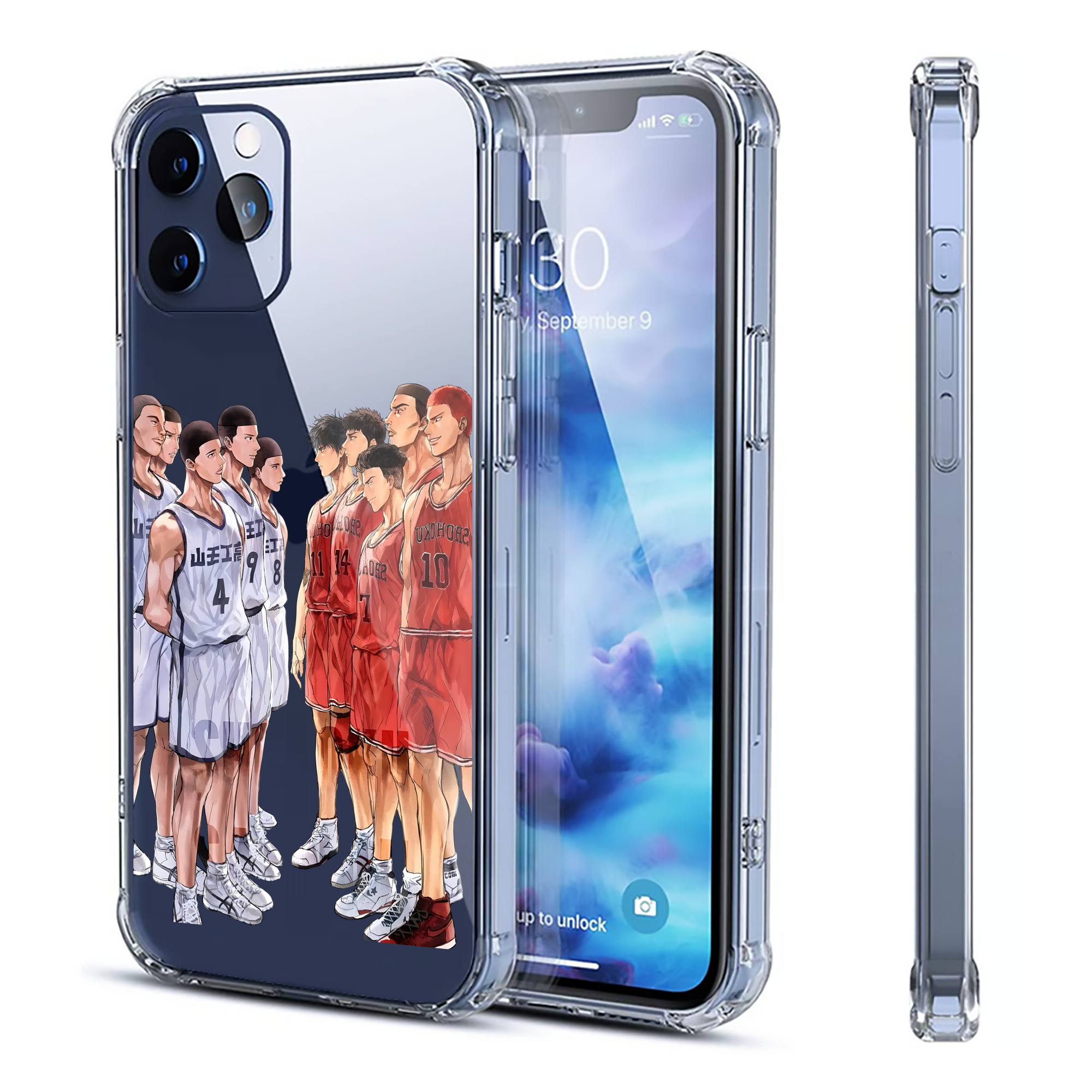 （画像用） SLAM DUNK／スラムダンク 【iPhone 12シリーズ対応】透明スマホケース（クリアソフトケース）